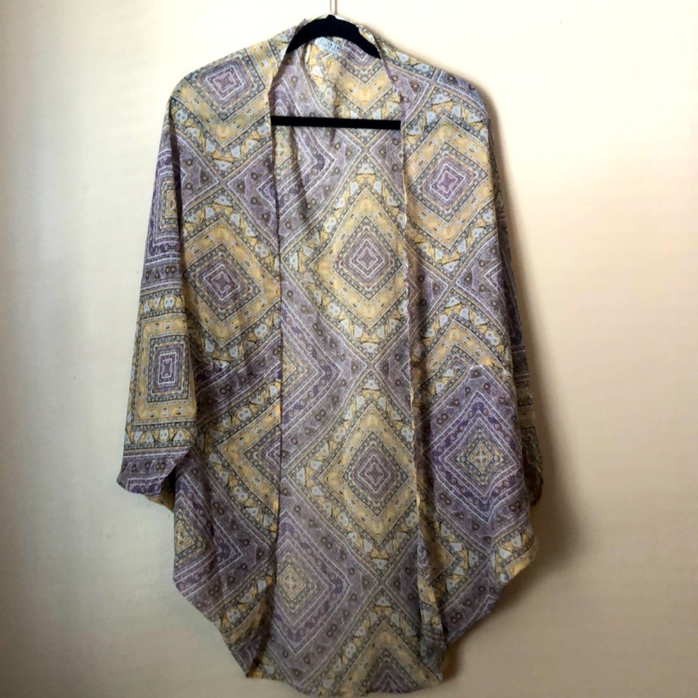 Cotton:On, XS, Pastel Purple and Yellow, Shear Cover-up